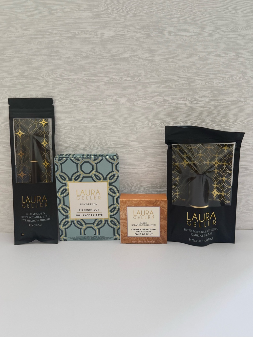 Laura Geller Makeup Palette Set with Pink, Beige & Brown Shades